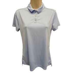 Nike EUC women's small golf polo performance quick dry blue casual comfort top